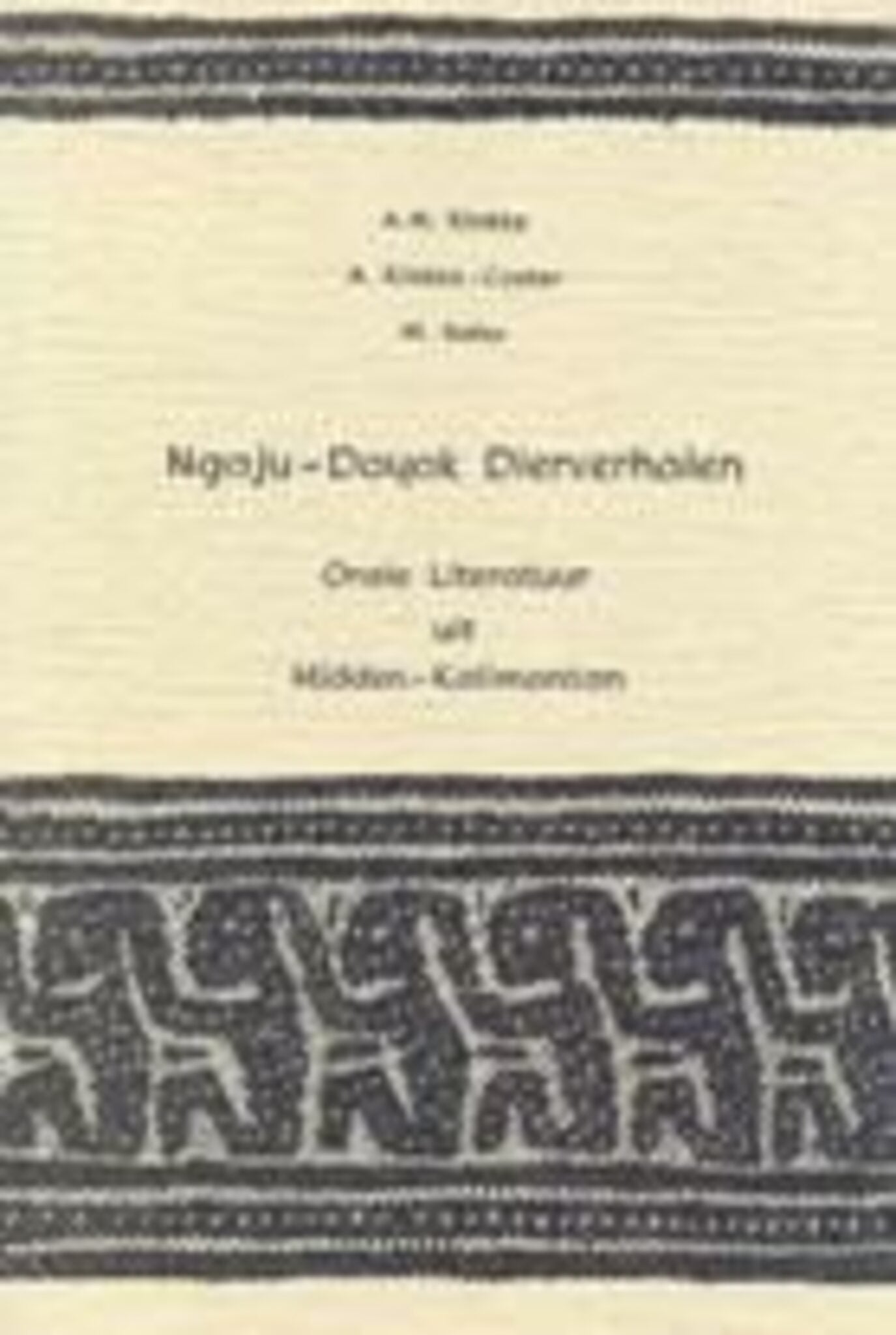 Cover image for Ngaju-Dayak dierverhalen ISBN 9789067652391