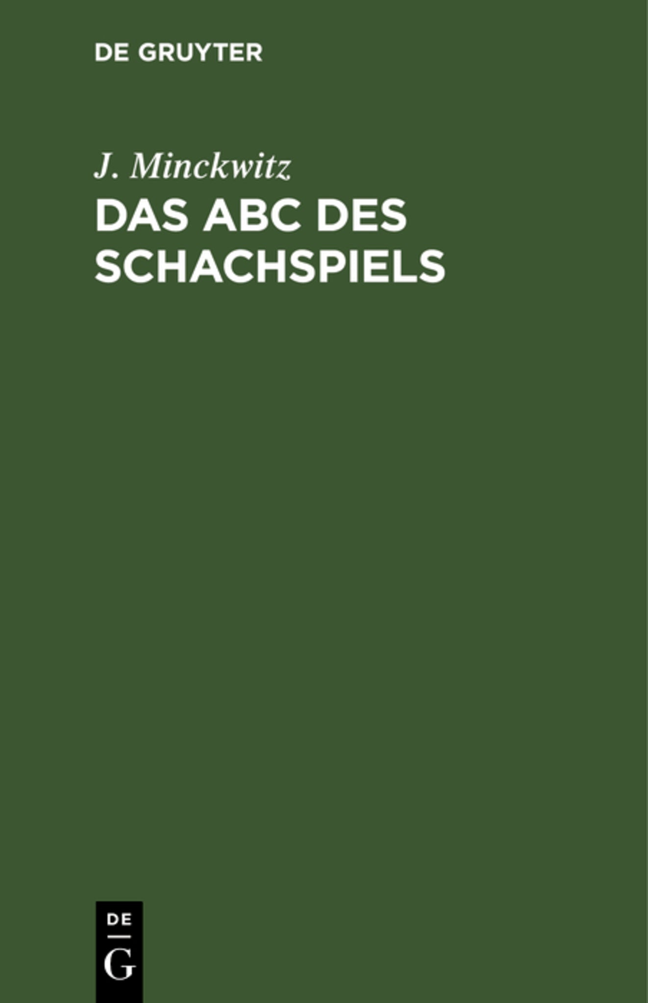 Das ABC des Schachspiels