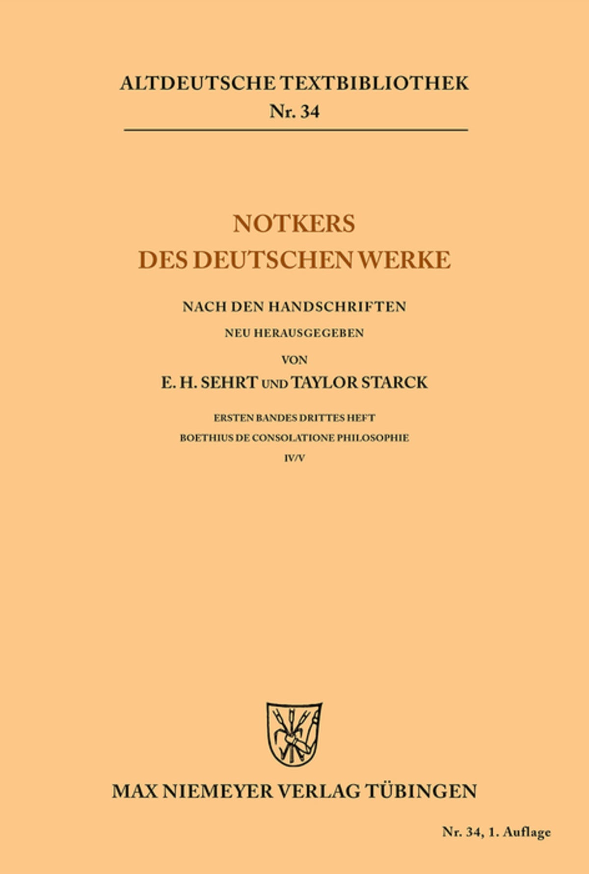 Notkers des Deutschen Werke