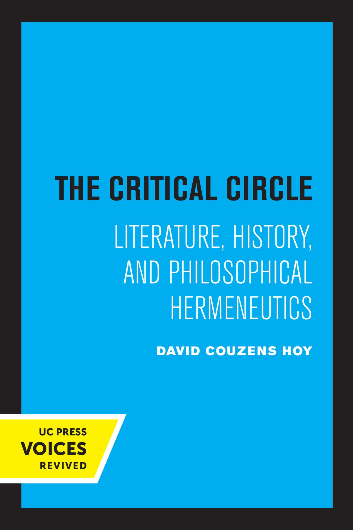Cover image for The Critical Circle ISBN 9780520311534