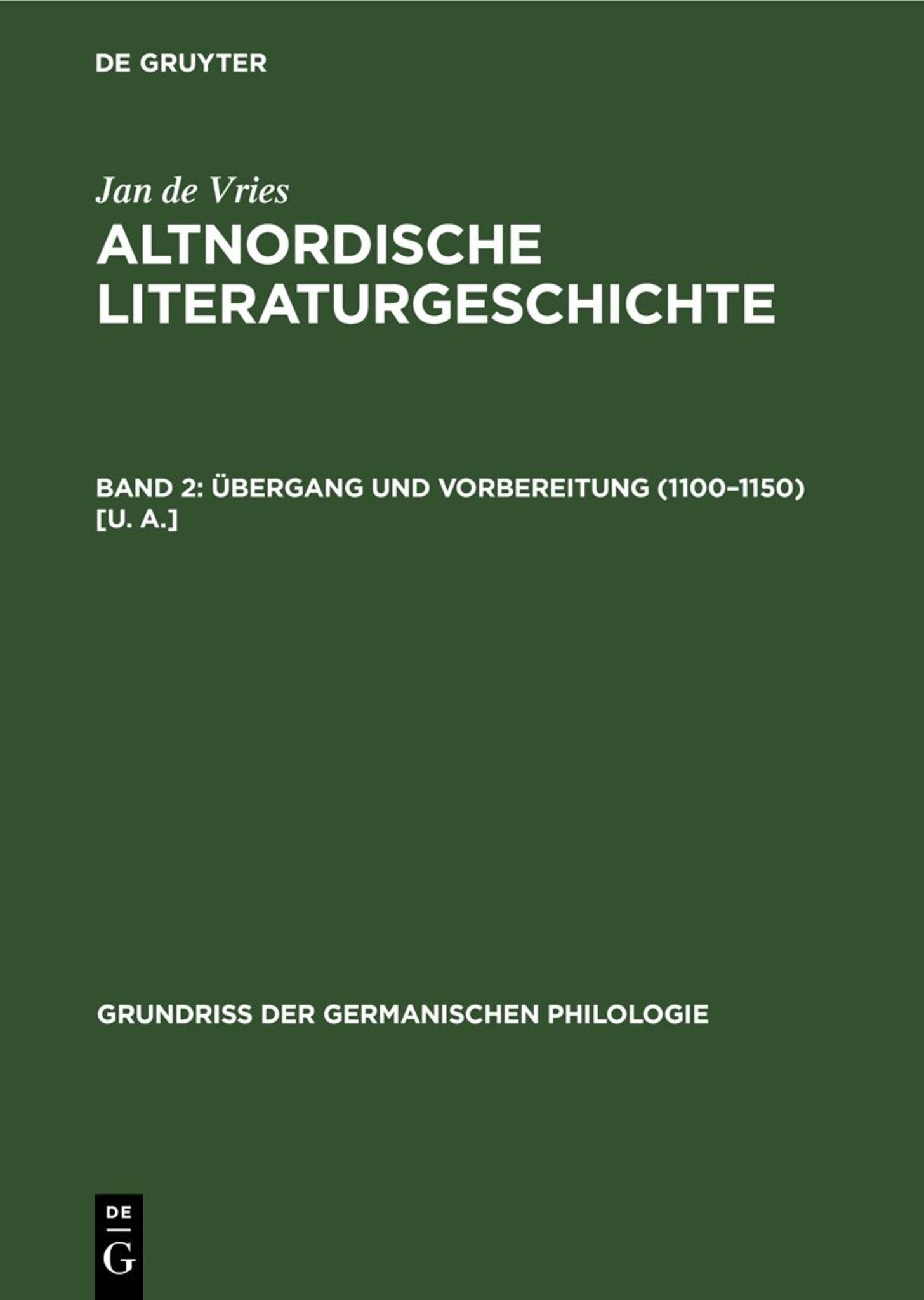 Übergang und Vorbereitung (1100–1150) [u. a.]