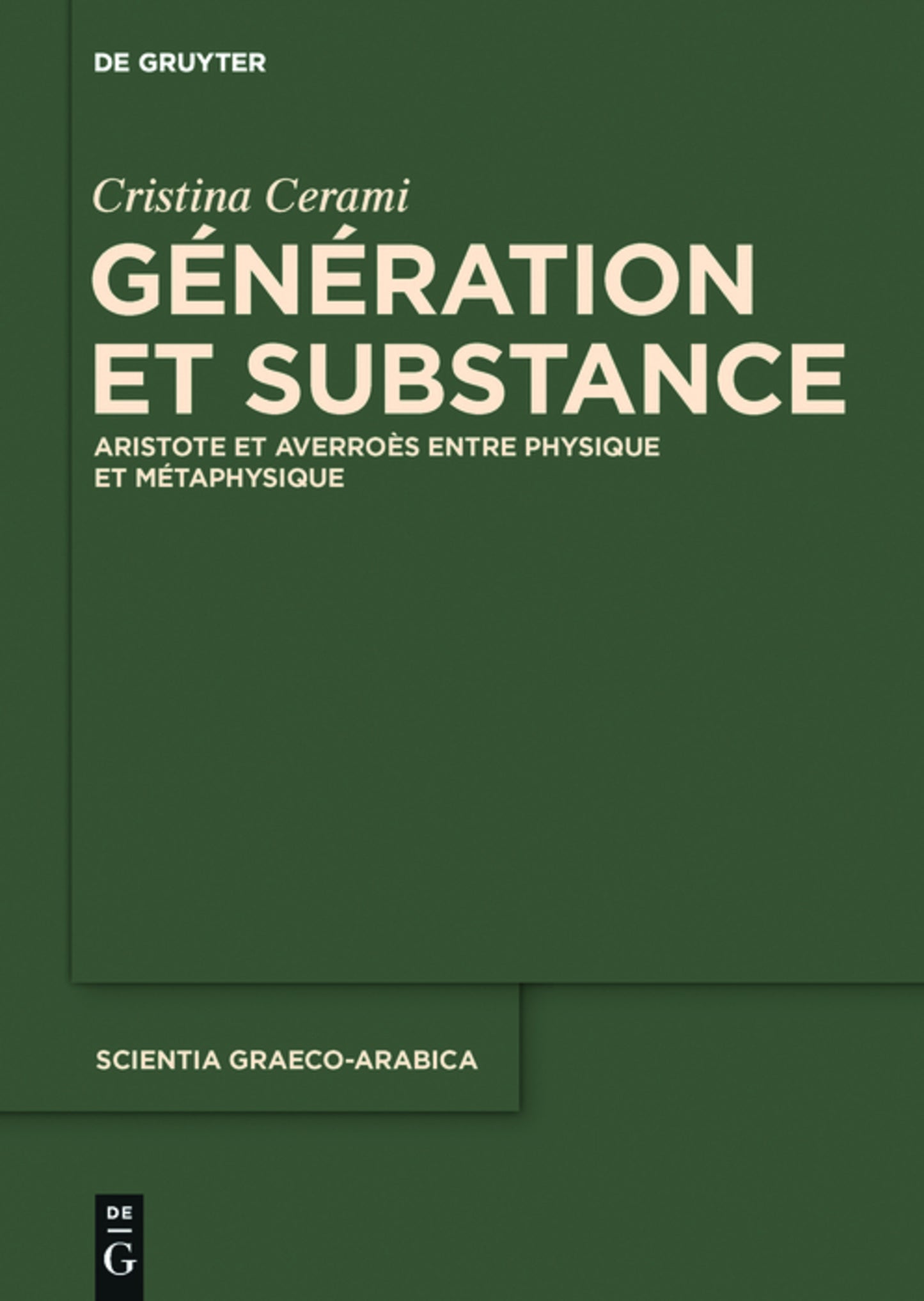 Génération et Substance