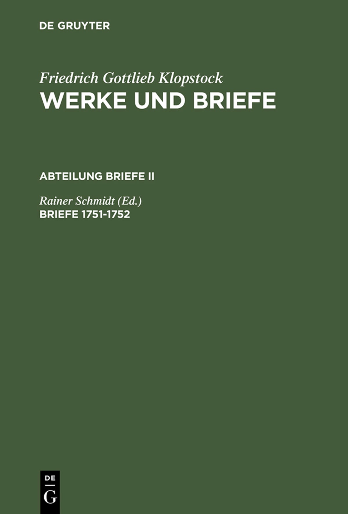 Briefe 1751-1752