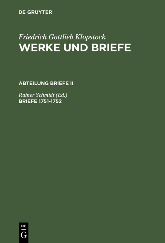 Briefe 1751-1752