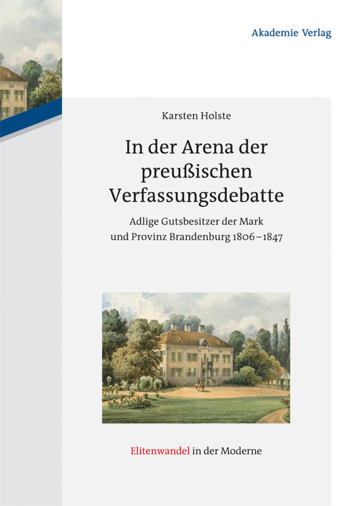 Cover image for In der Arena der preußischen Verfassungsdebatte ISBN 9783050060675
