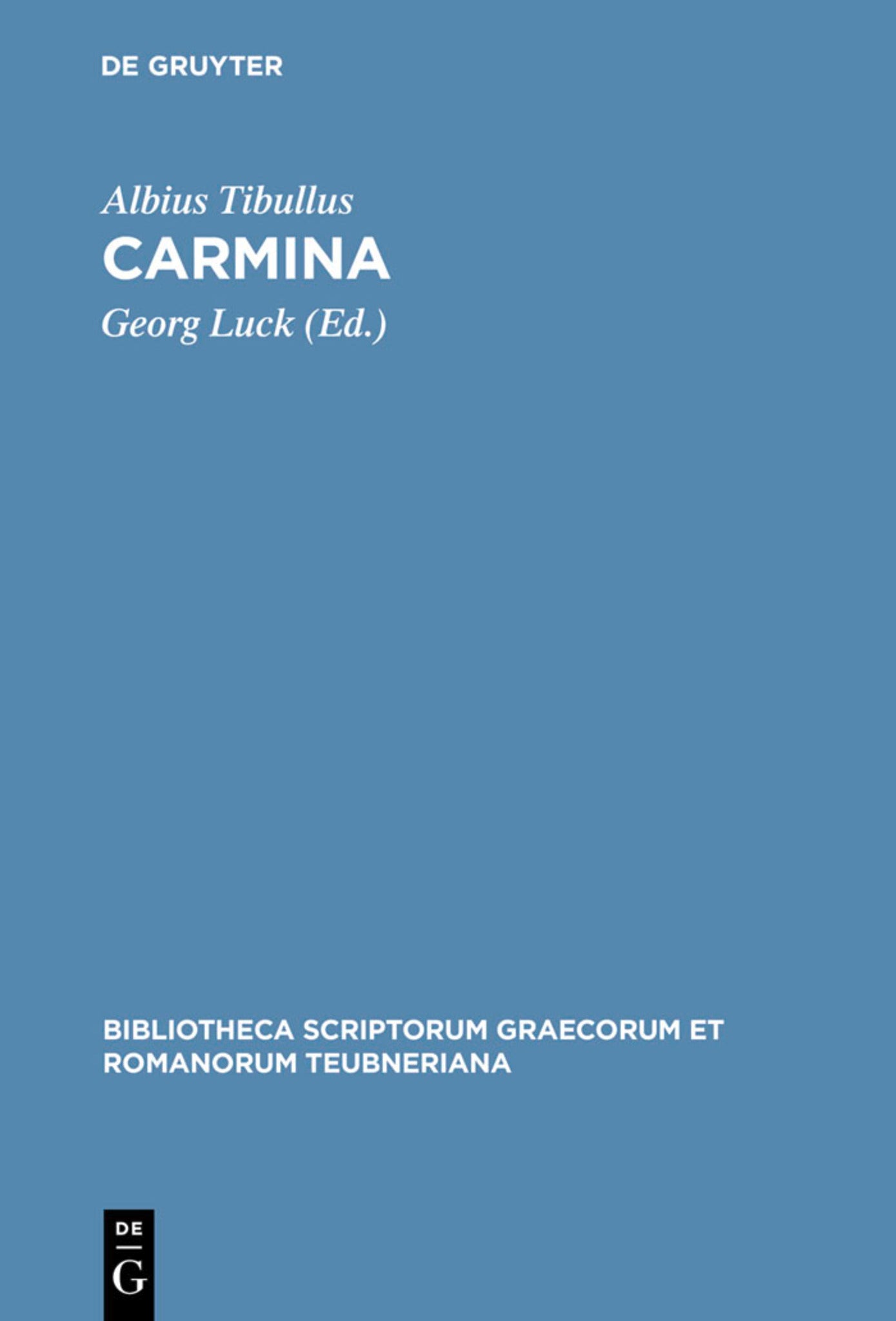 Cover image for Carmina ISBN 9783598718649