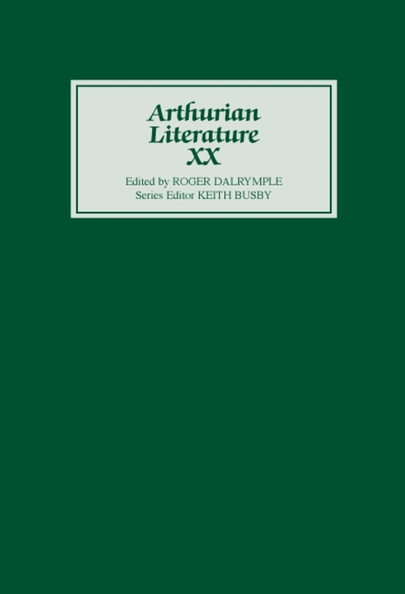 Arthurian Literature XX