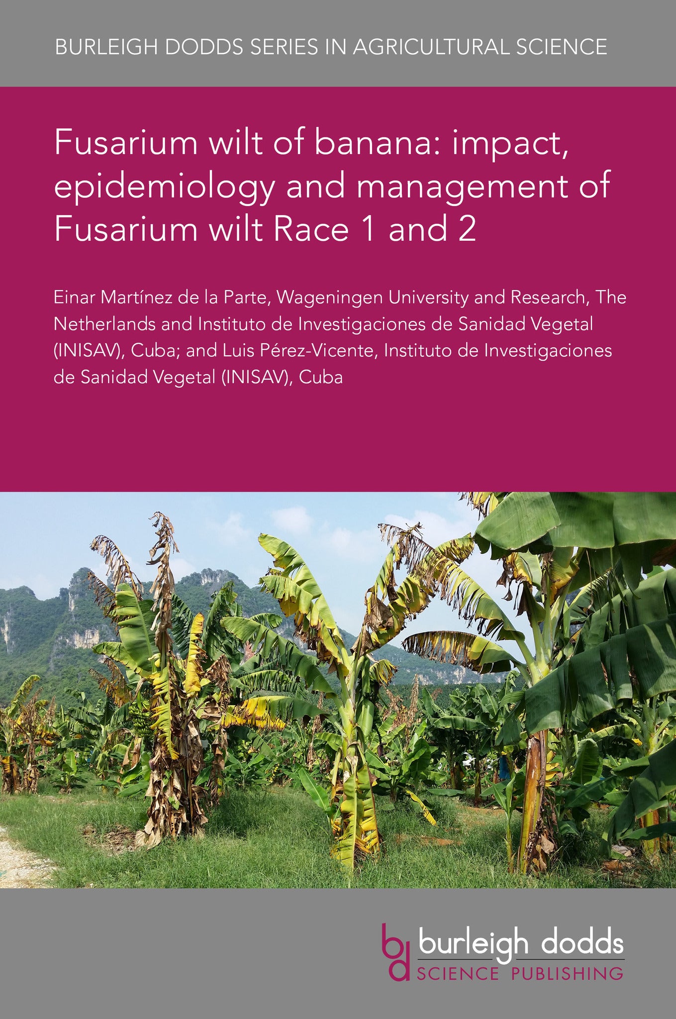 Cover image for Fusarium wilt of banana: impact, epidemiology and management of Fusarium wilt Race 1 and 2 ISBN 9781835451038