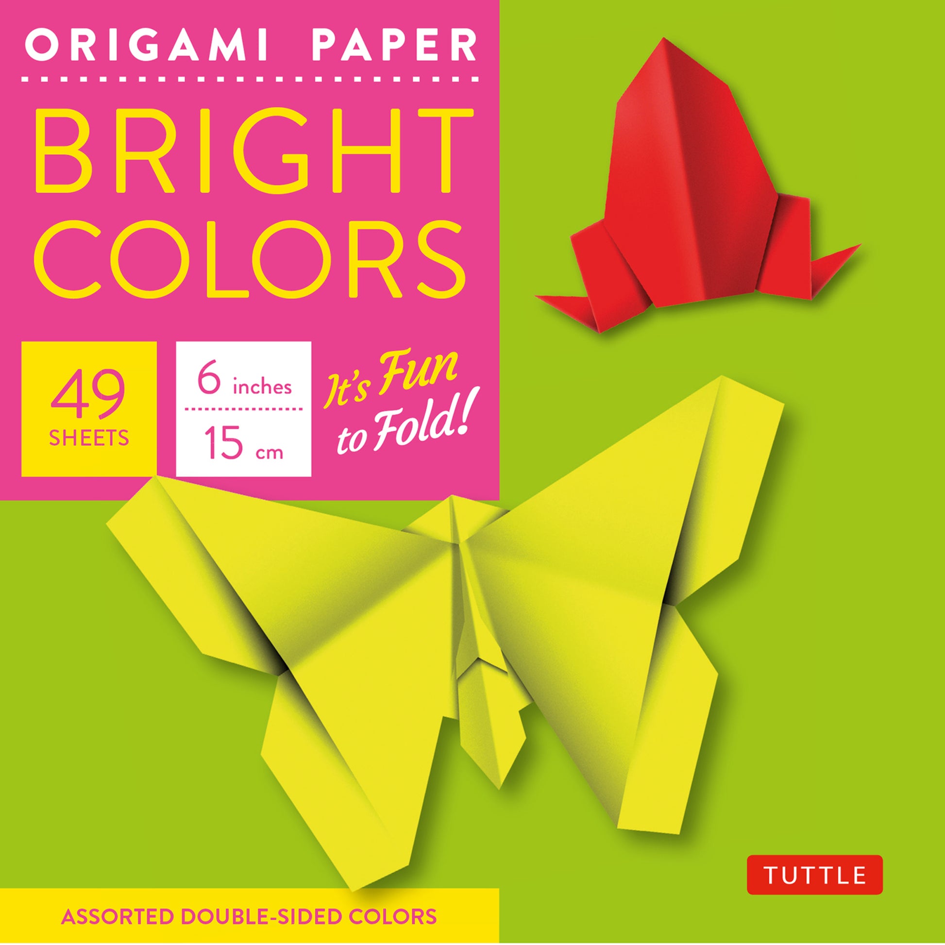 Origami Paper - Bright Colors - 6" - 49 Sheets
