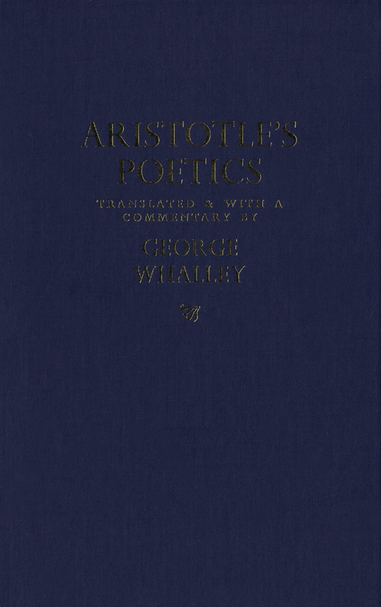Cover image for Aristotle's Poetics ISBN 9780773516120
