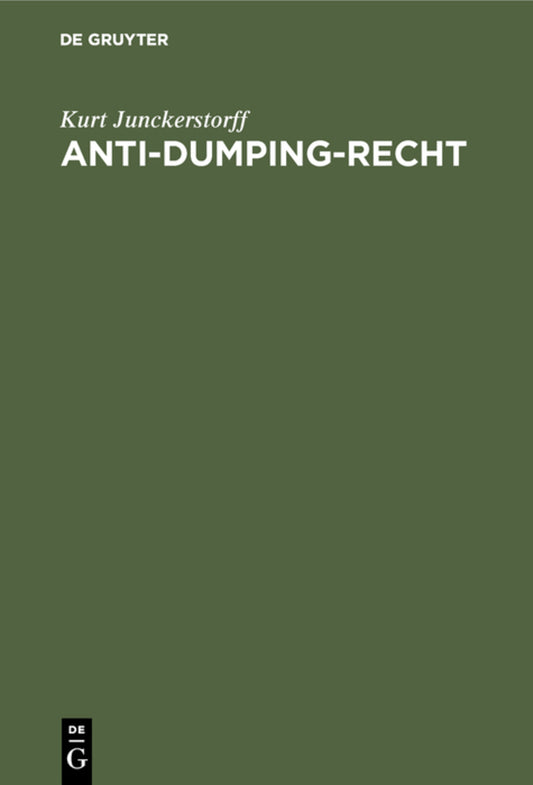 Anti-Dumping-Recht