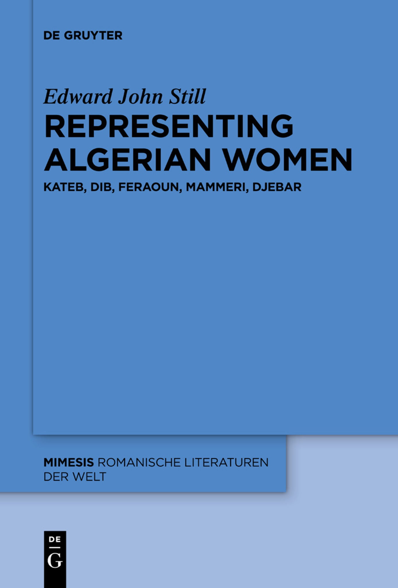 Cover image for Representing Algerian Women ISBN 9783110736410