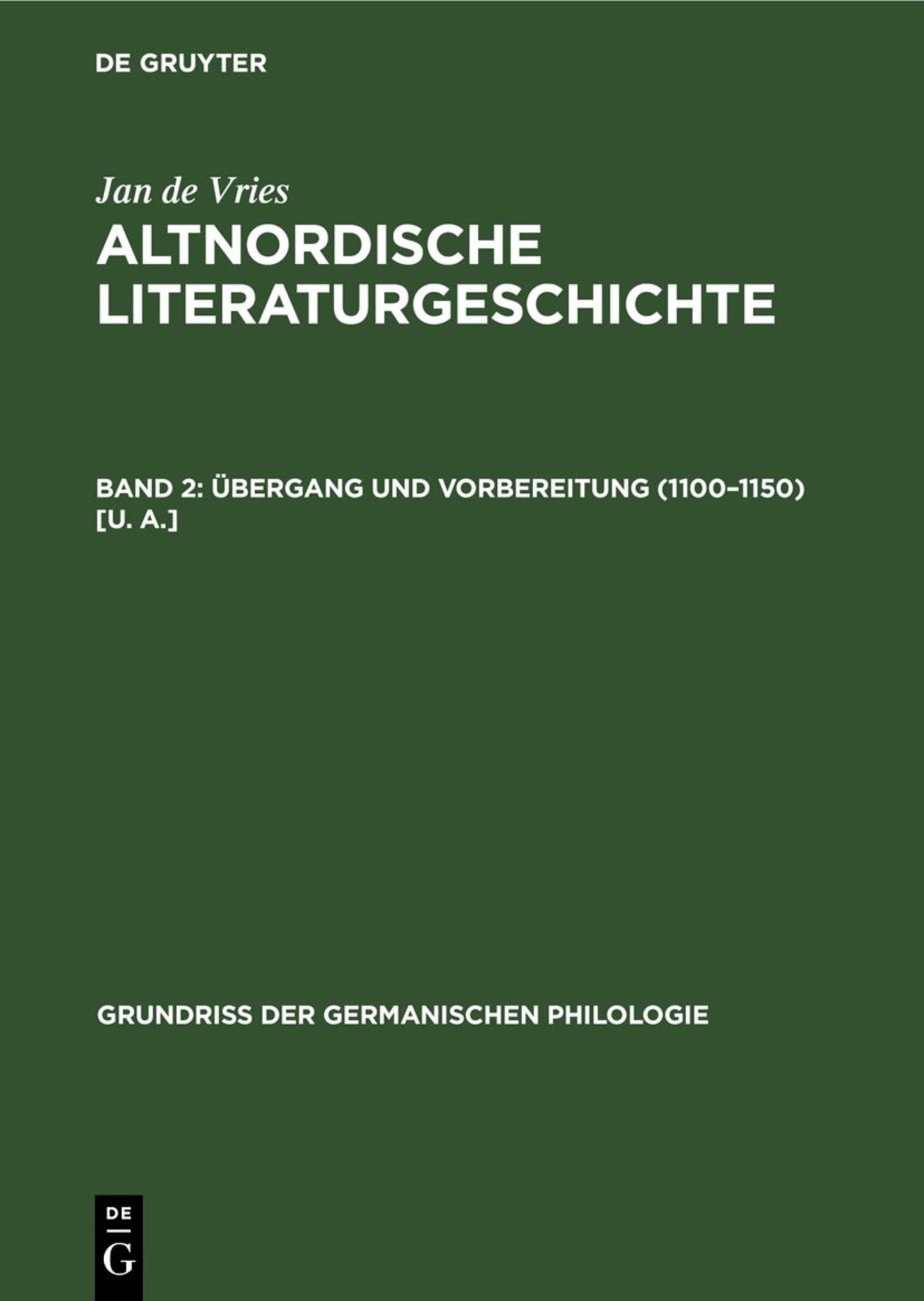 Übergang und Vorbereitung (1100–1150) [u. a.]
