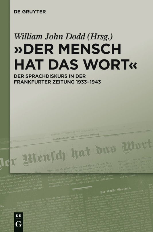 "Der Mensch hat das Wort"