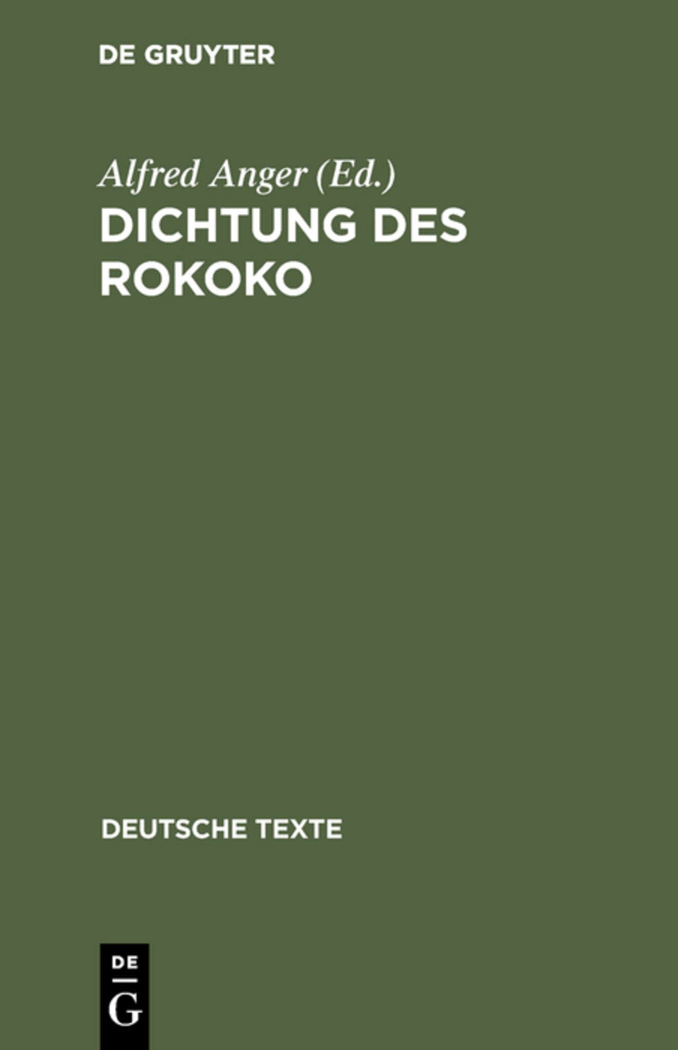 Dichtung des Rokoko