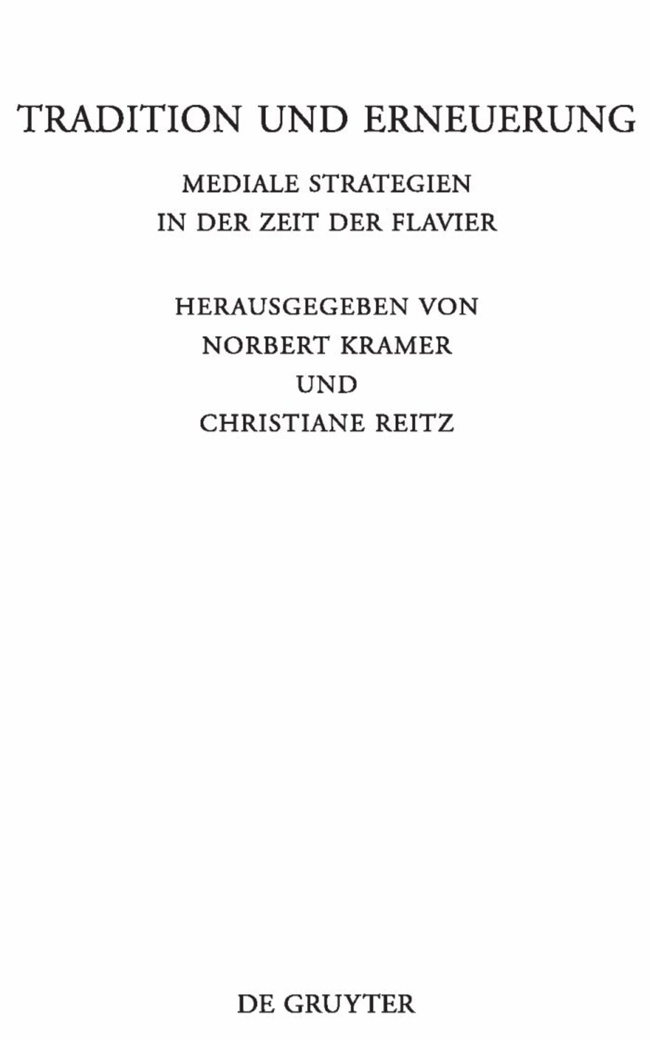 Tradition und Erneuerung