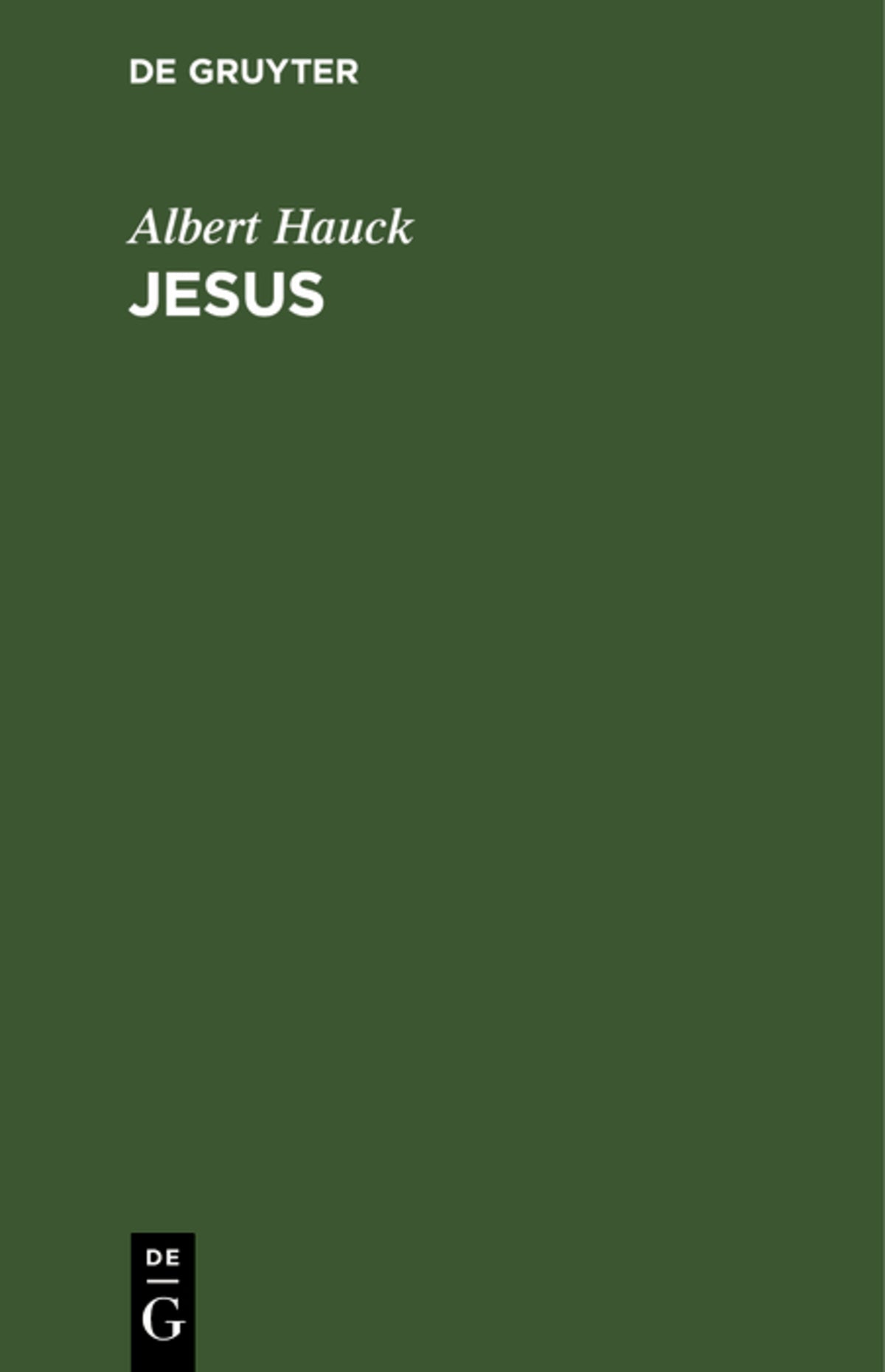 Cover image for Jesus ISBN 9783112490914