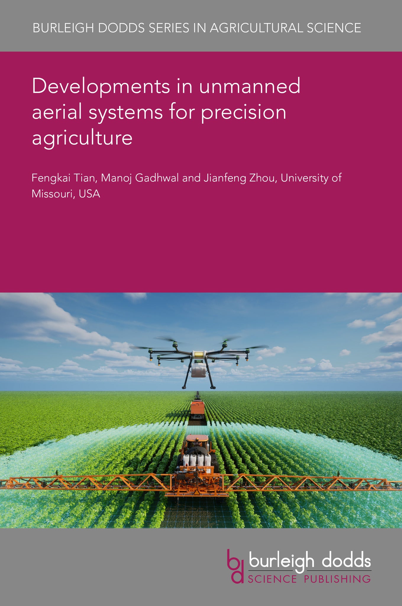 Cover image for Developments in unmanned aerial systems for precision agriculture ISBN 9781835455296