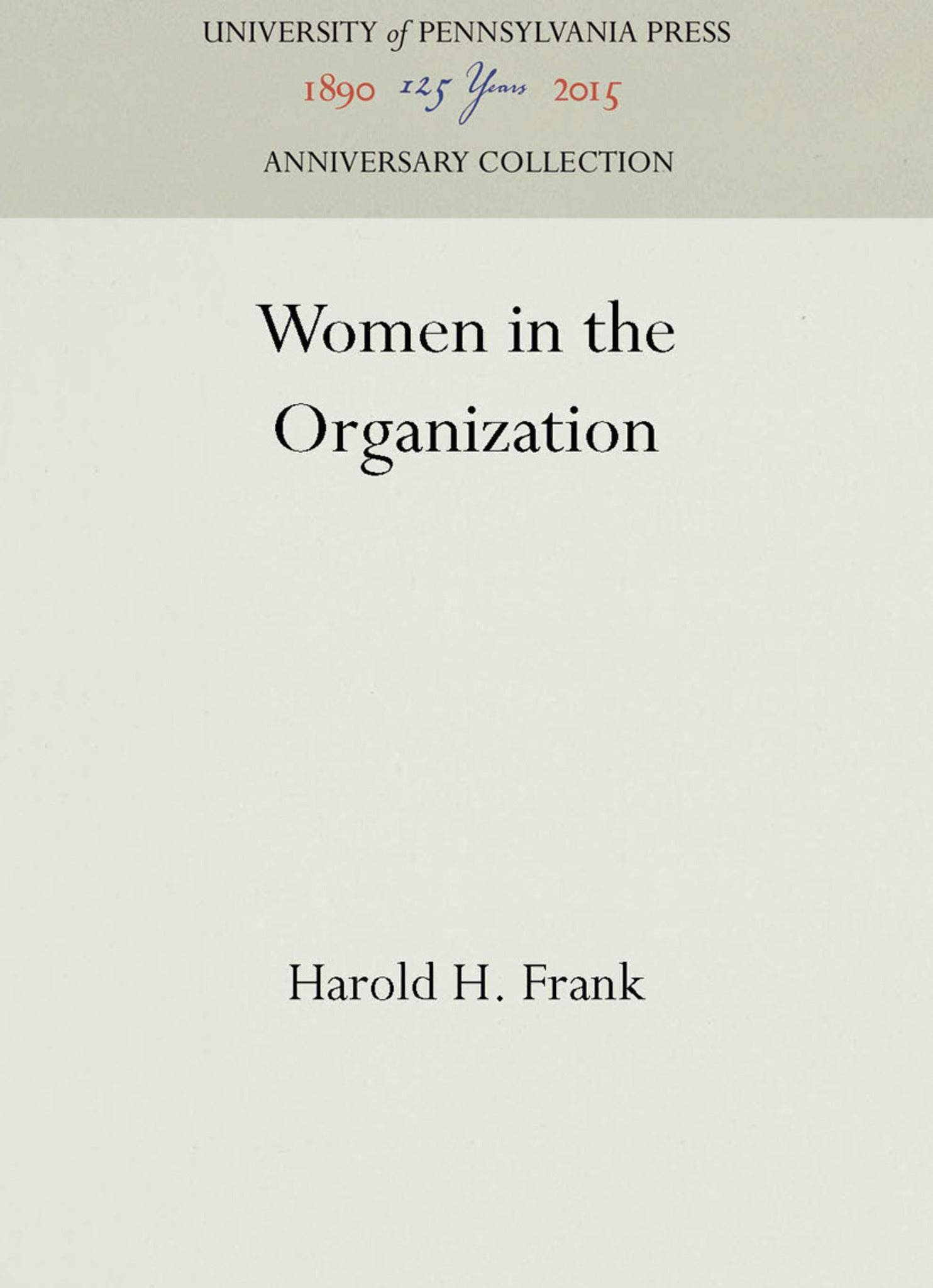 Women in the Organization