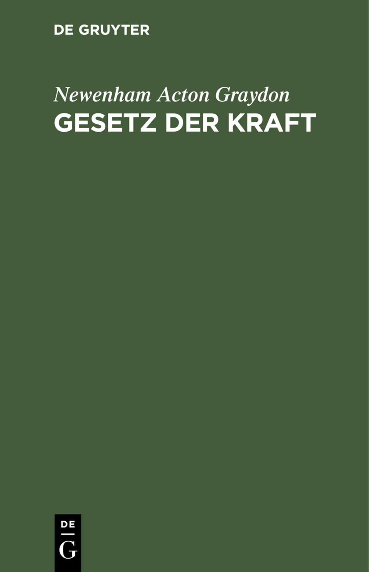 Gesetz der Kraft