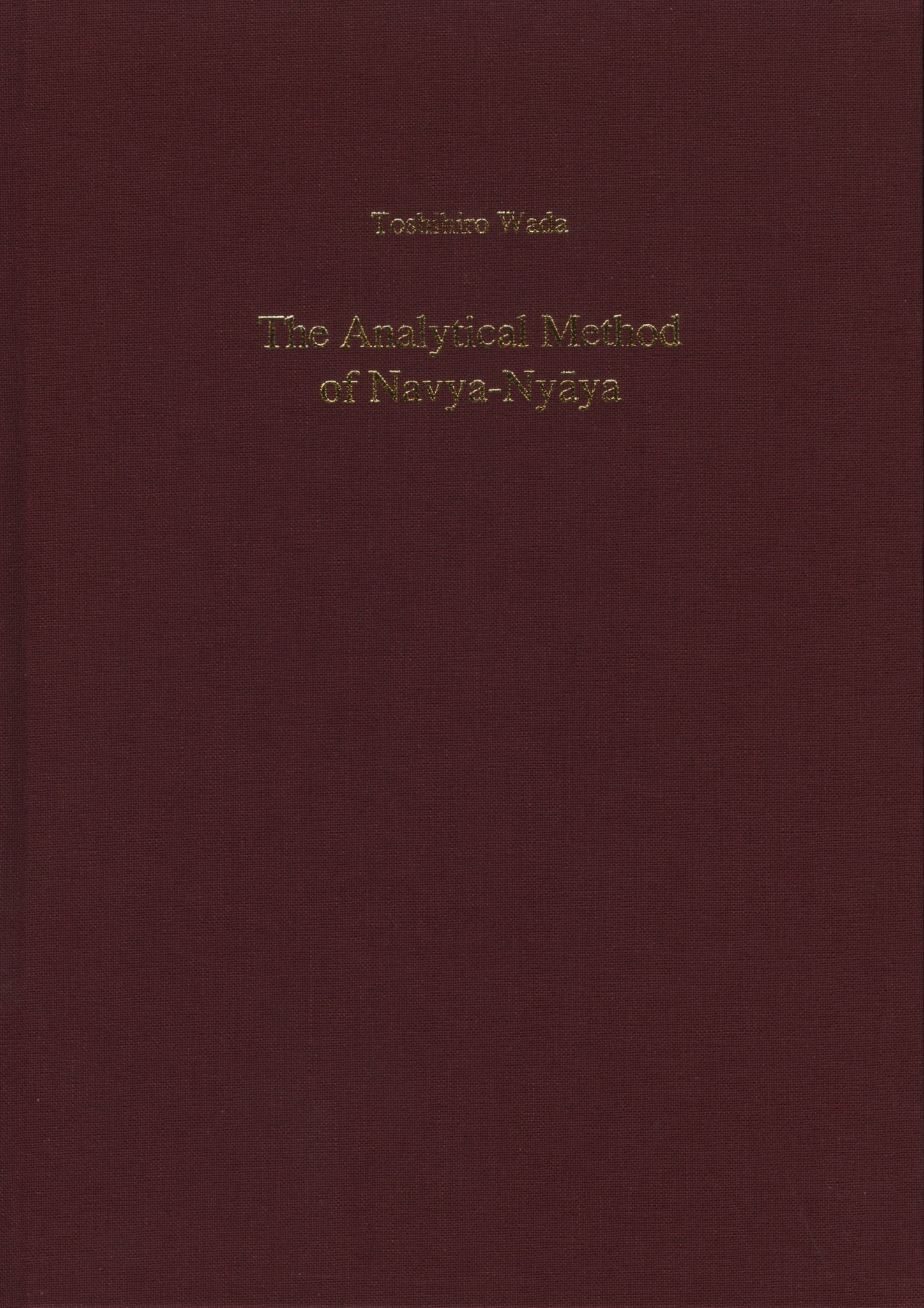 The Analytical Method of Navya-Nyāya