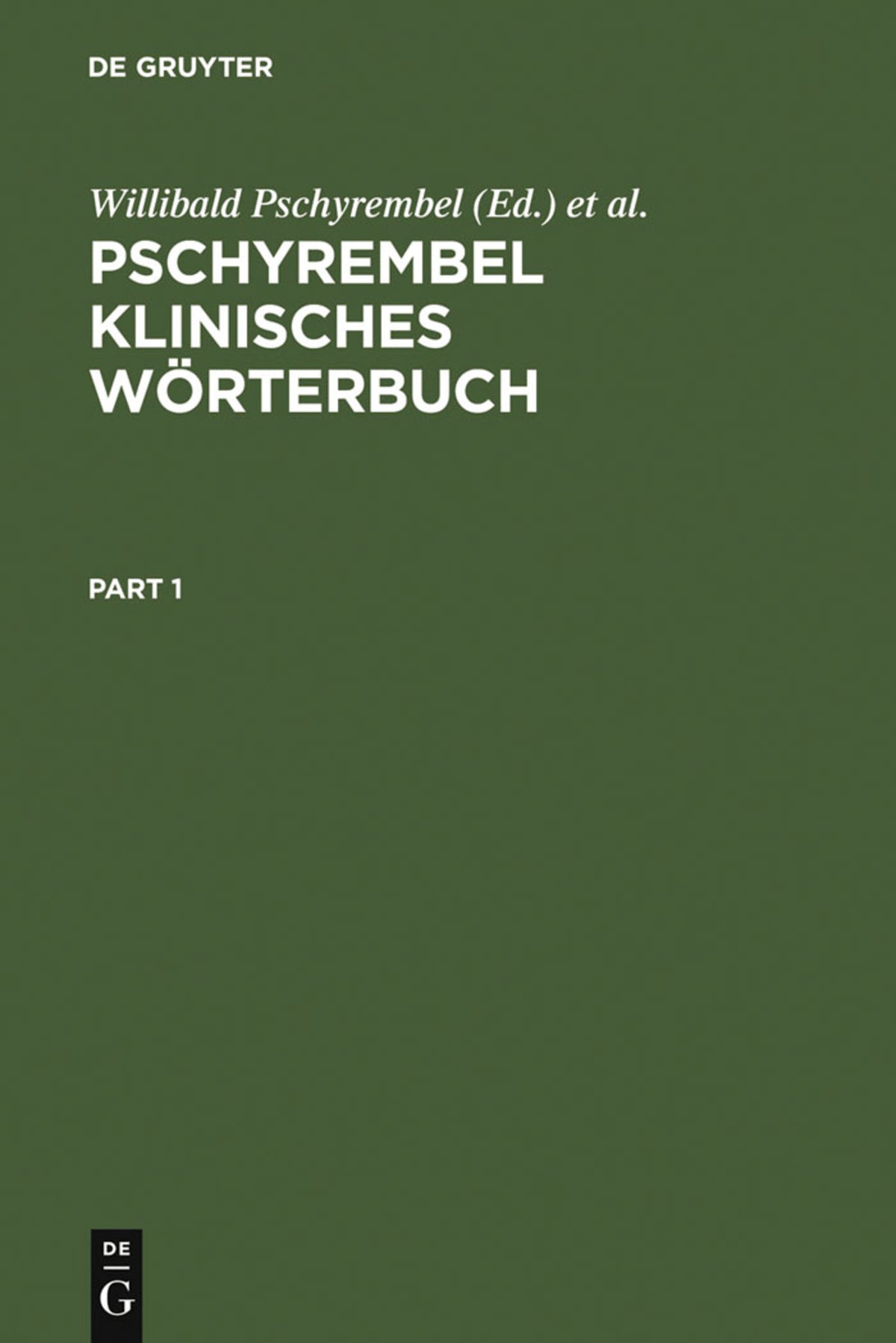 Pschyrembel klinisches Wörterbuch