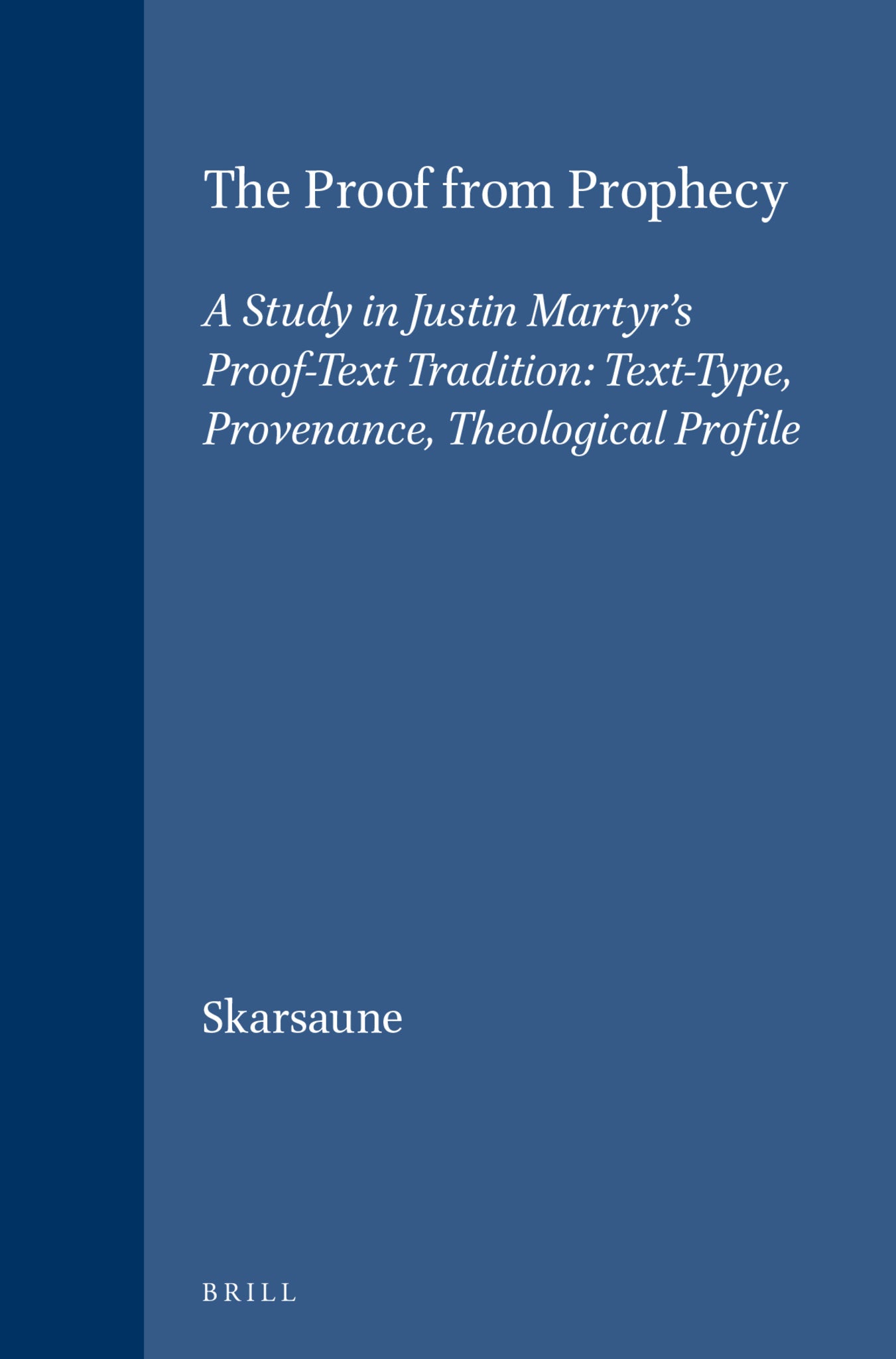 Cover image for The Proof from Prophecy ISBN 9789004074682
