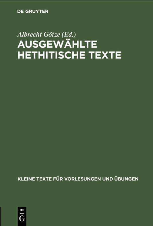 Ausgewählte Hethitische Texte