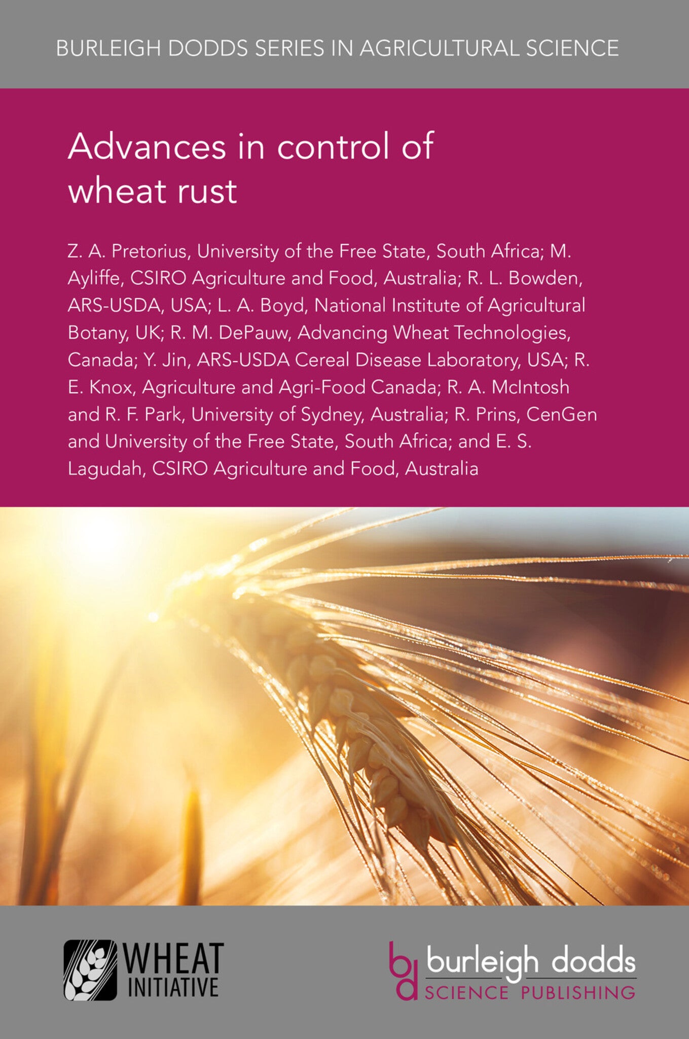 Cover image for Advances in control of wheat rusts ISBN 9781838793098