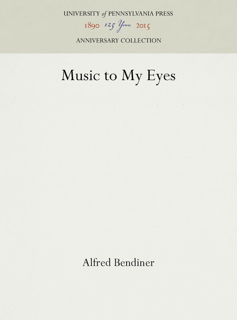 Cover image for Music to My Eyes ISBN 9781512820249
