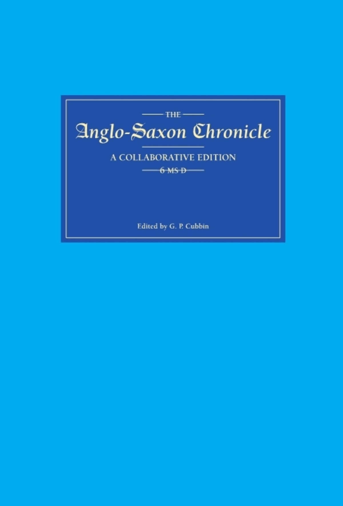 Anglo-Saxon Chronicle 6 MS D