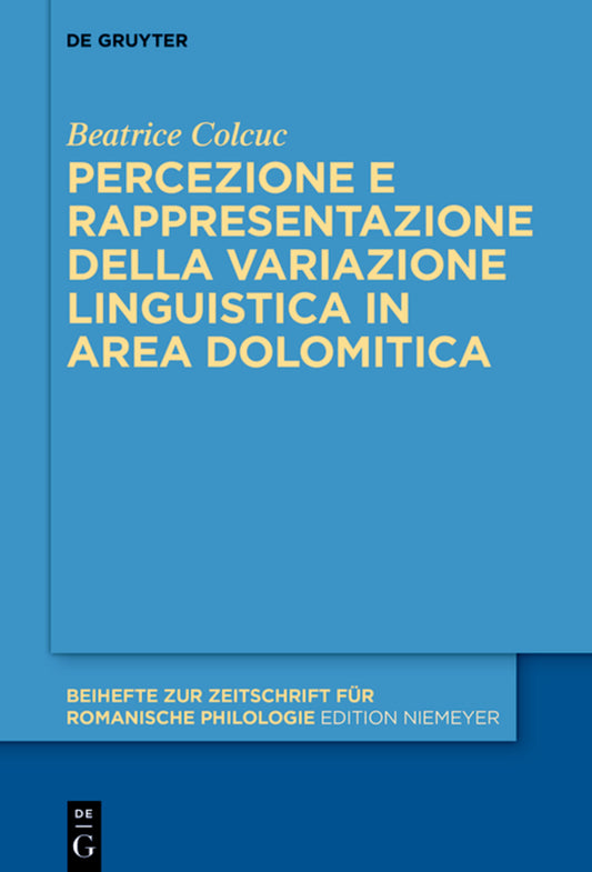 Percezione e rappresentazione della variazione linguistica in area dolomitica