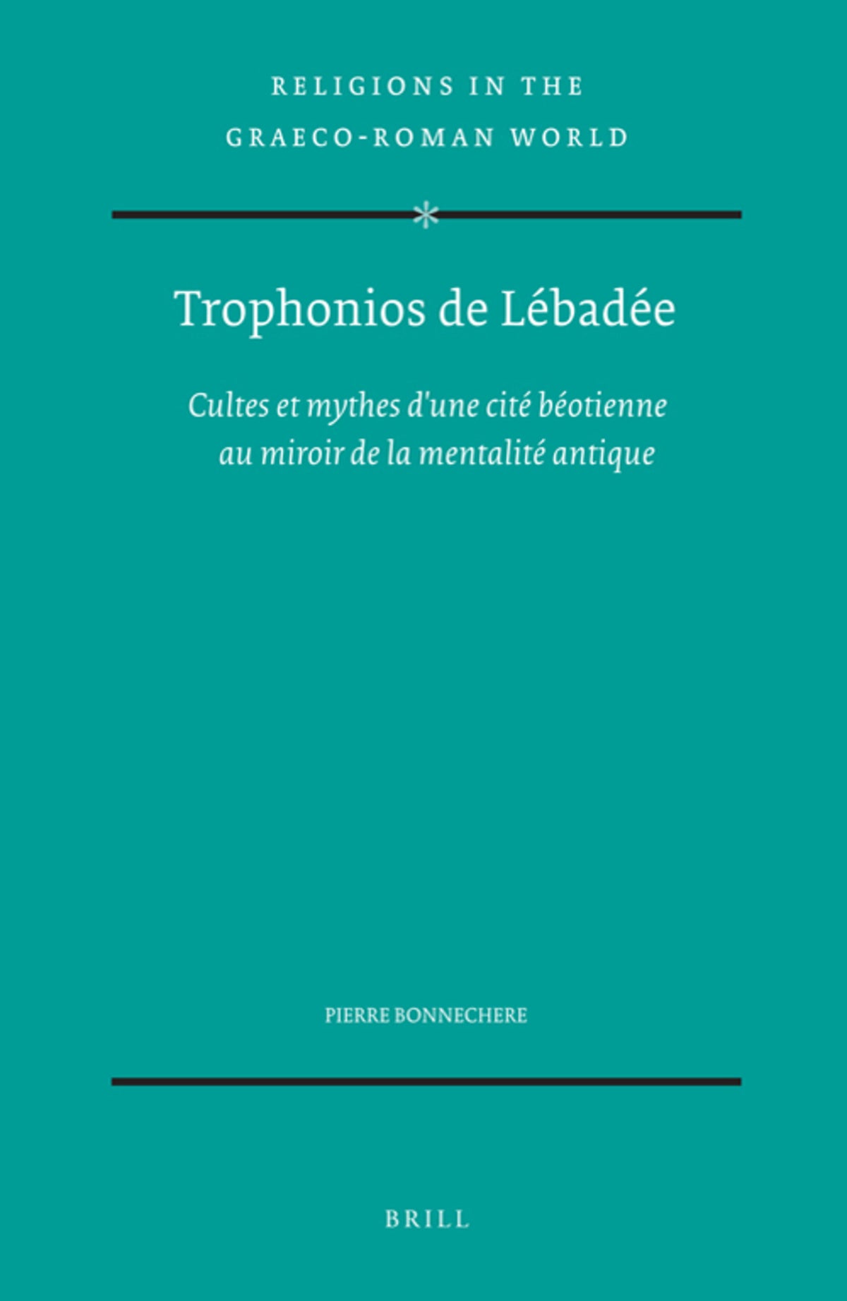 Cover image for Trophonios de Lébadée ISBN 9789004131026