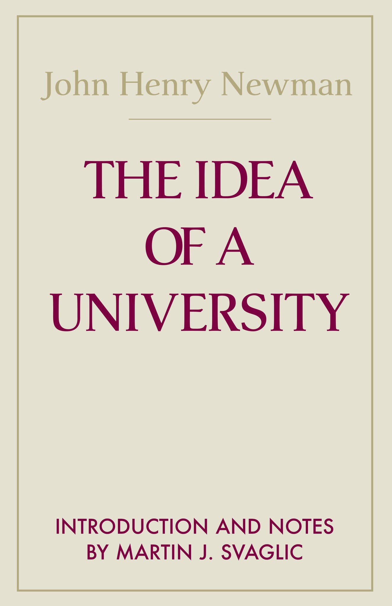 Cover image for The Idea of a University ISBN 9780268210052