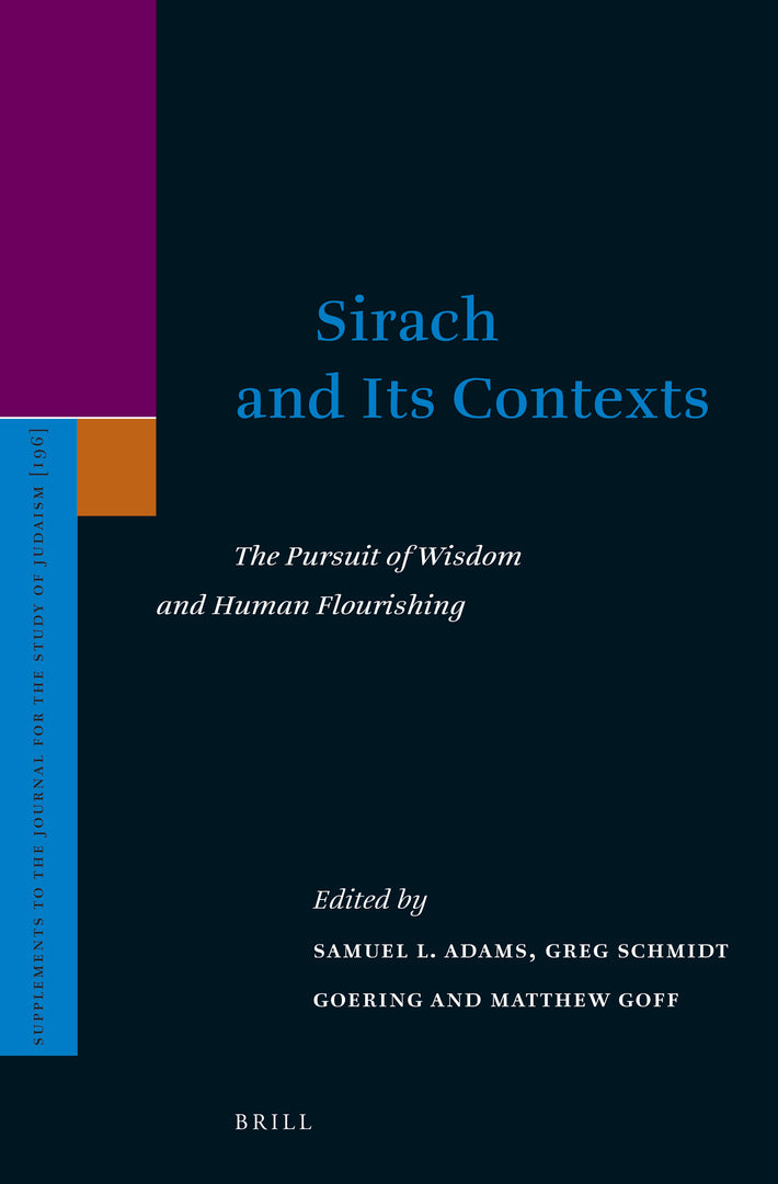 Cover image for Sirach and Its Contexts ISBN 9789004447325