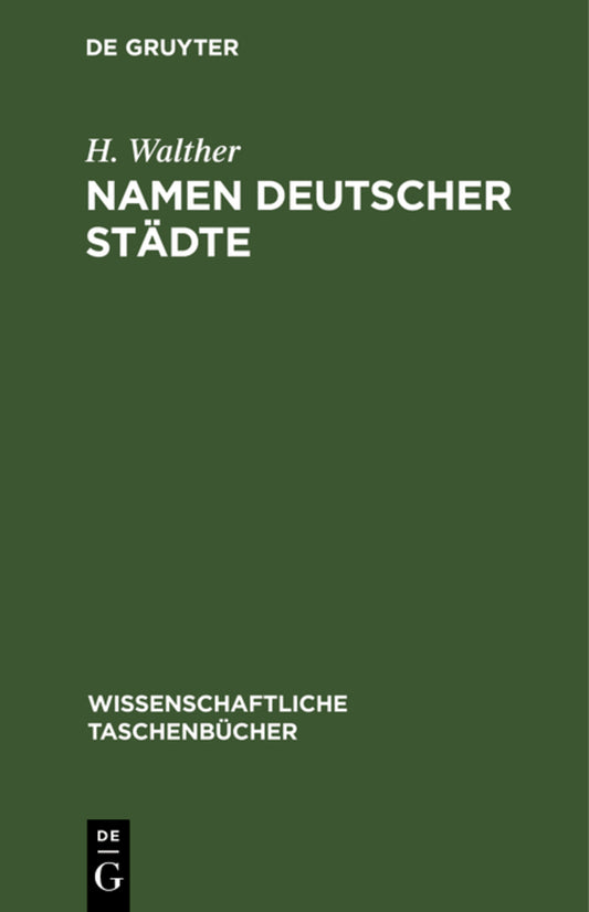 Namen deutscher Städte