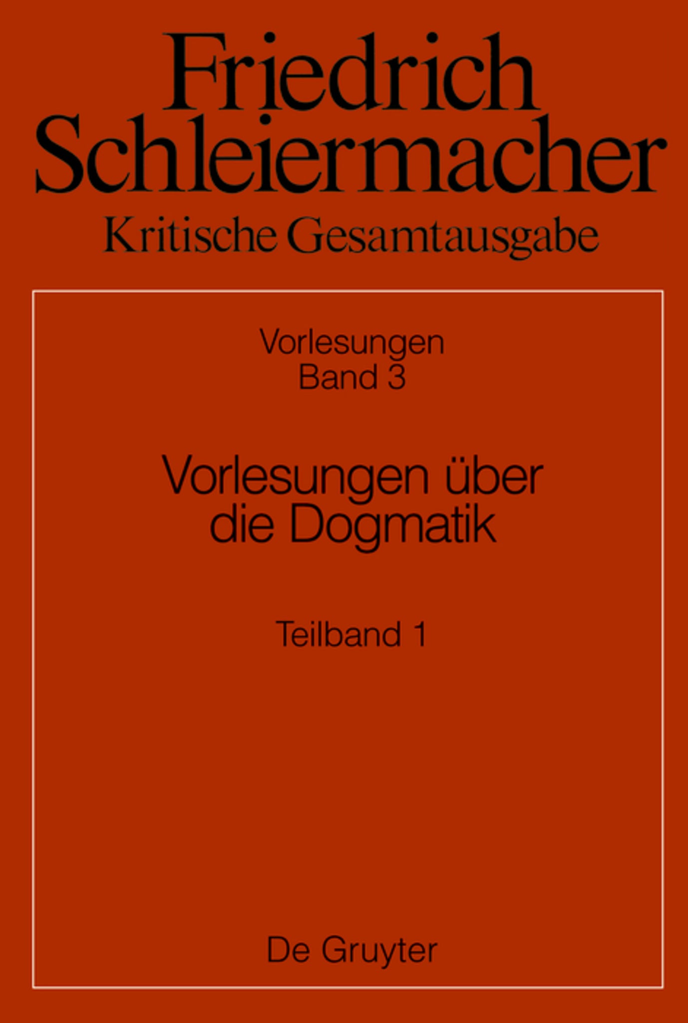 Vorlesungen über die Dogmatik