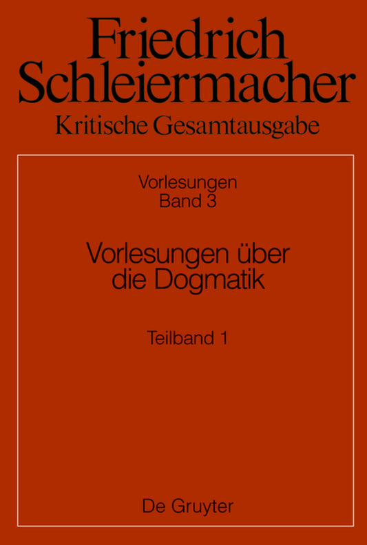 Vorlesungen über die Dogmatik