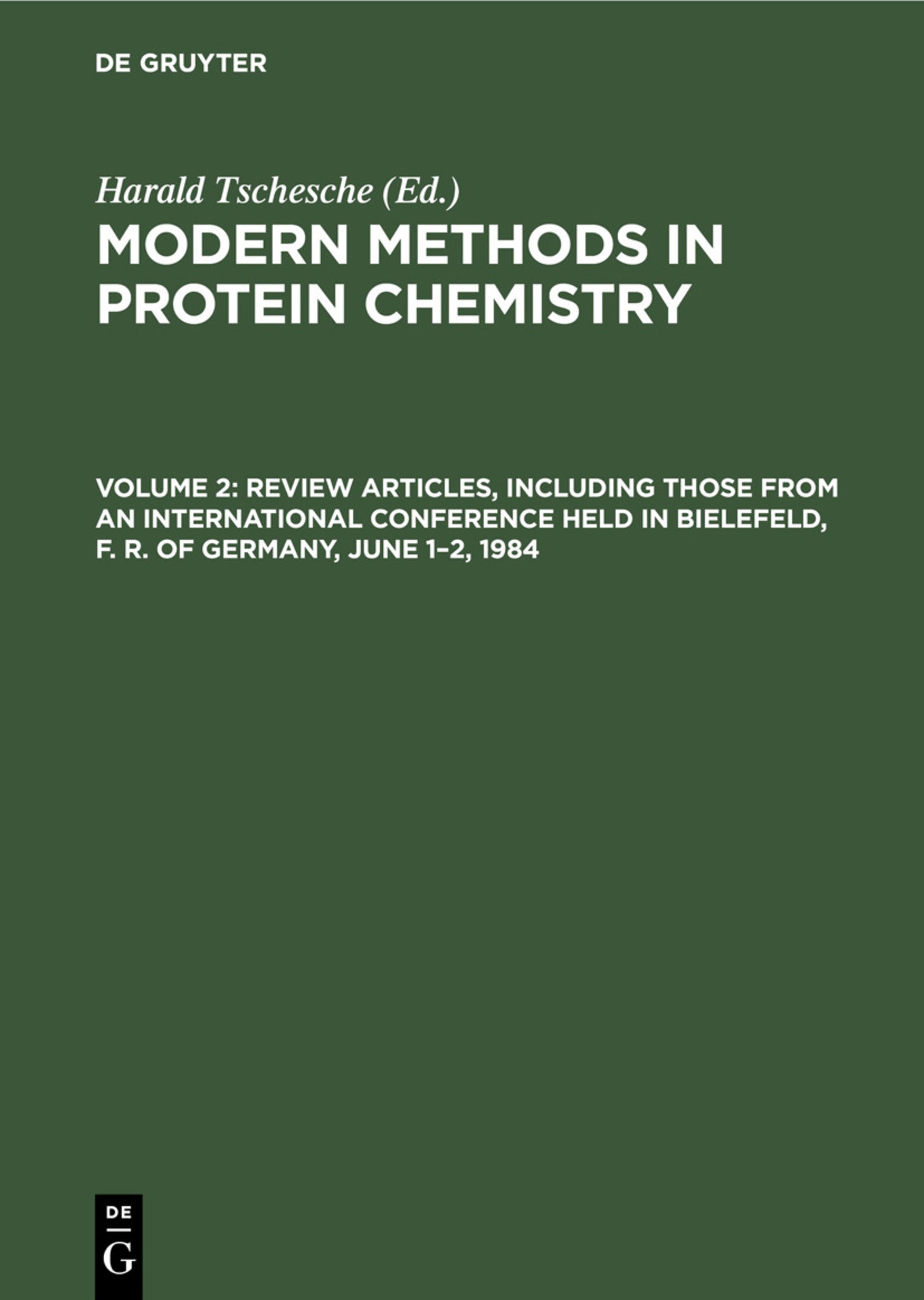 Review Articles, including those from an International Conference held in Bielefeld, F. R. of Germany, June 1–2, 1984