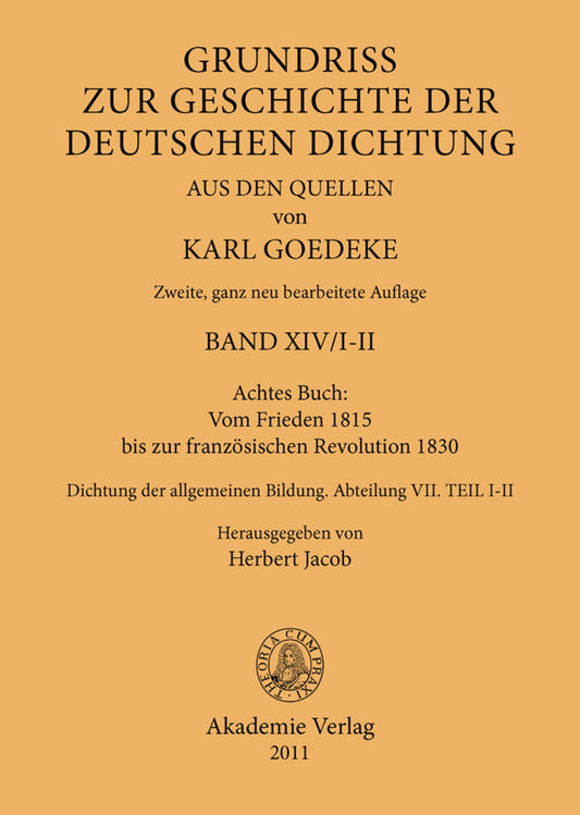 Achtes Buch: Vom Frieden 1815 bis zur französischen Revolution 1830