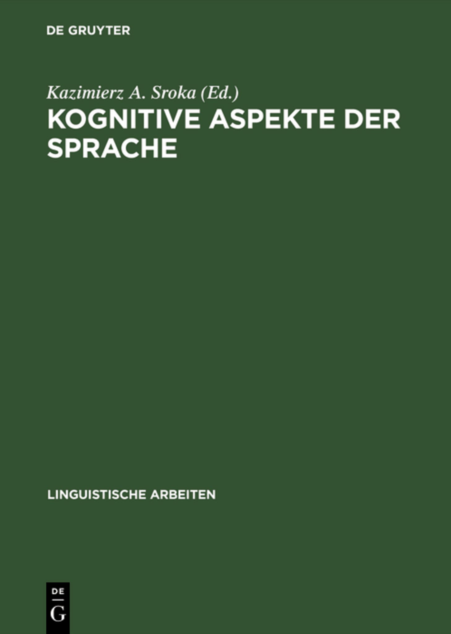 Kognitive Aspekte der Sprache
