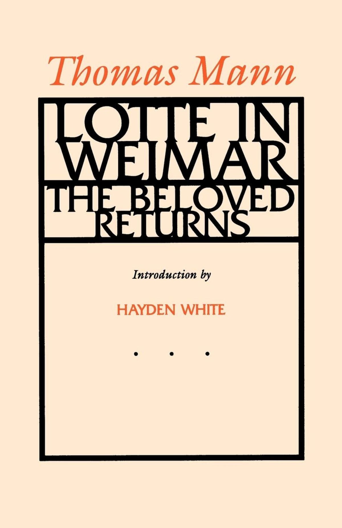 Cover image for Lotte in Weimar ISBN 9780520070073