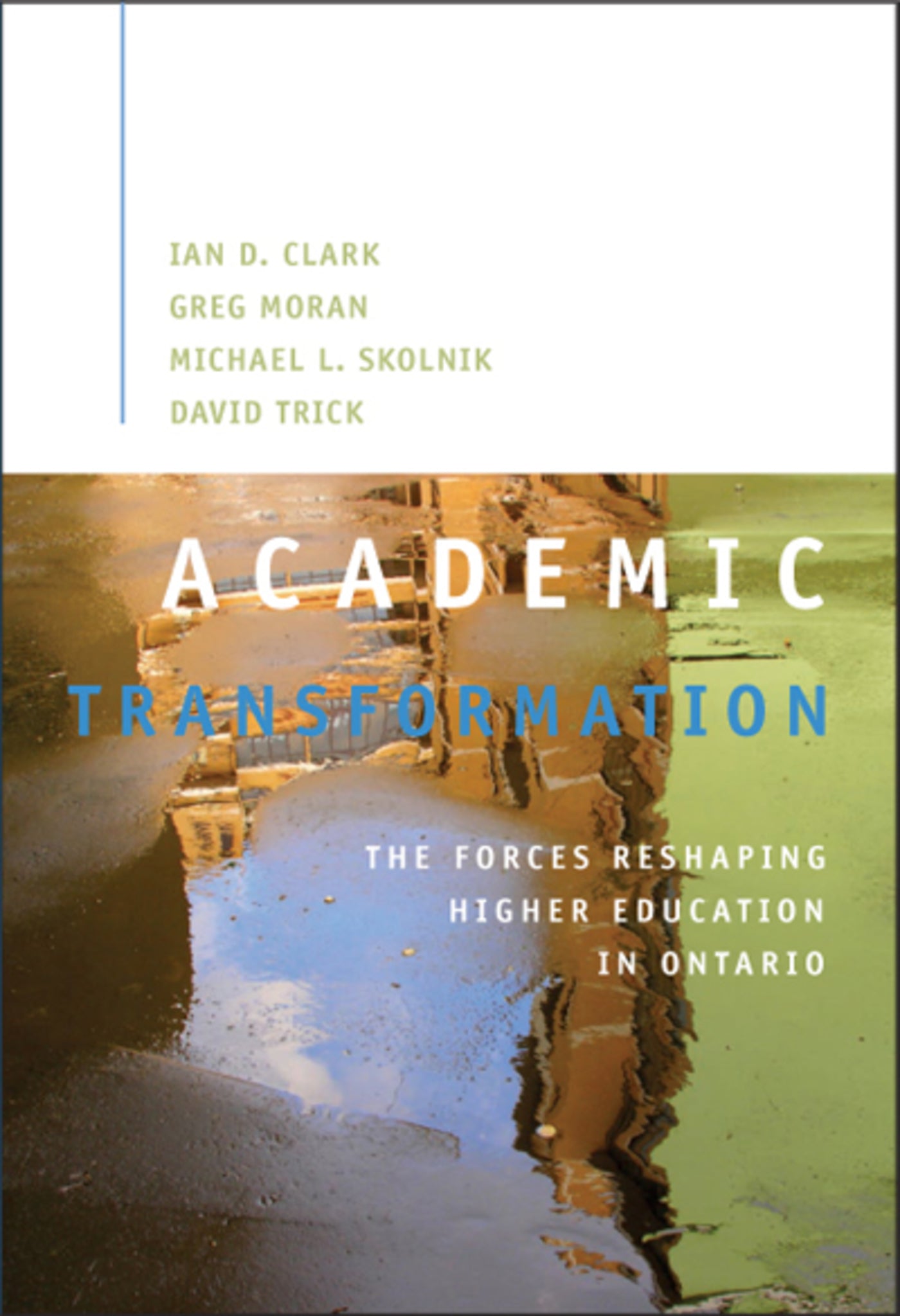Cover image for Academic Transformation ISBN 9781553392385