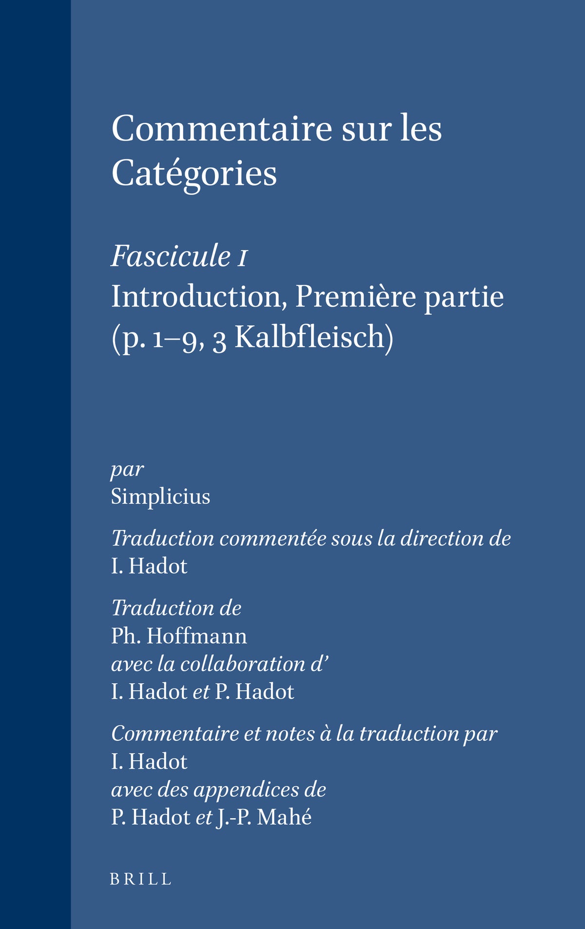 Commentaire sur les Catégories