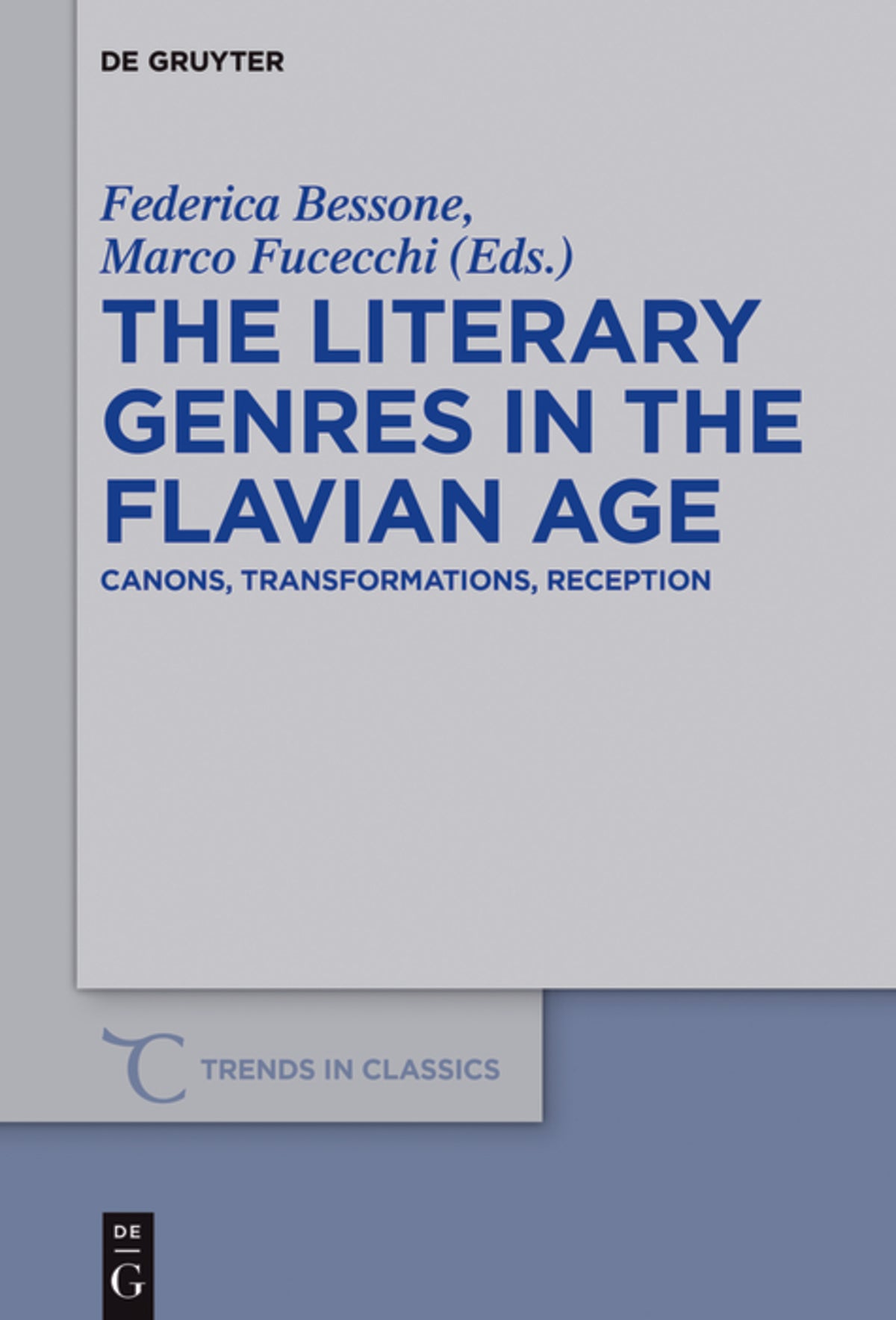 The Literary Genres in the Flavian Age