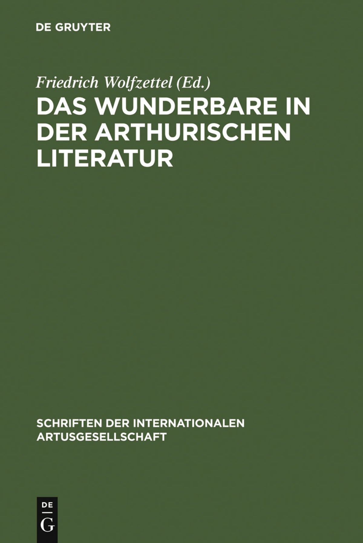 Cover image for Das Wunderbare in der arthurischen Literatur ISBN 9783484640245