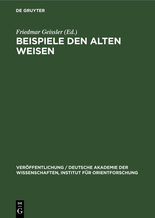 Beispiele den Alten Weisen