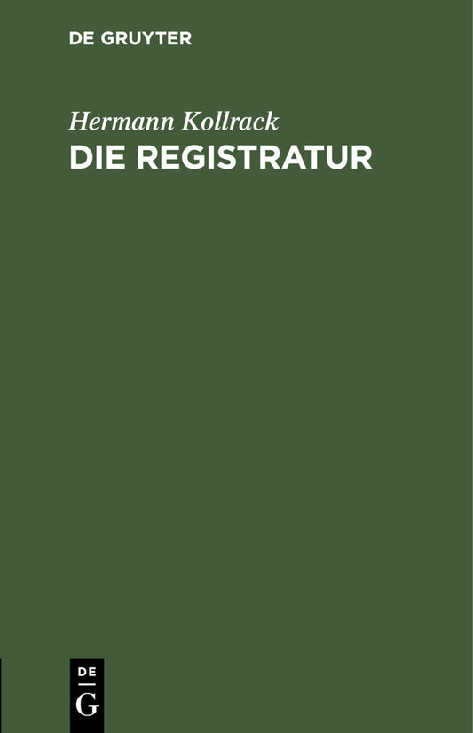 Die Registratur