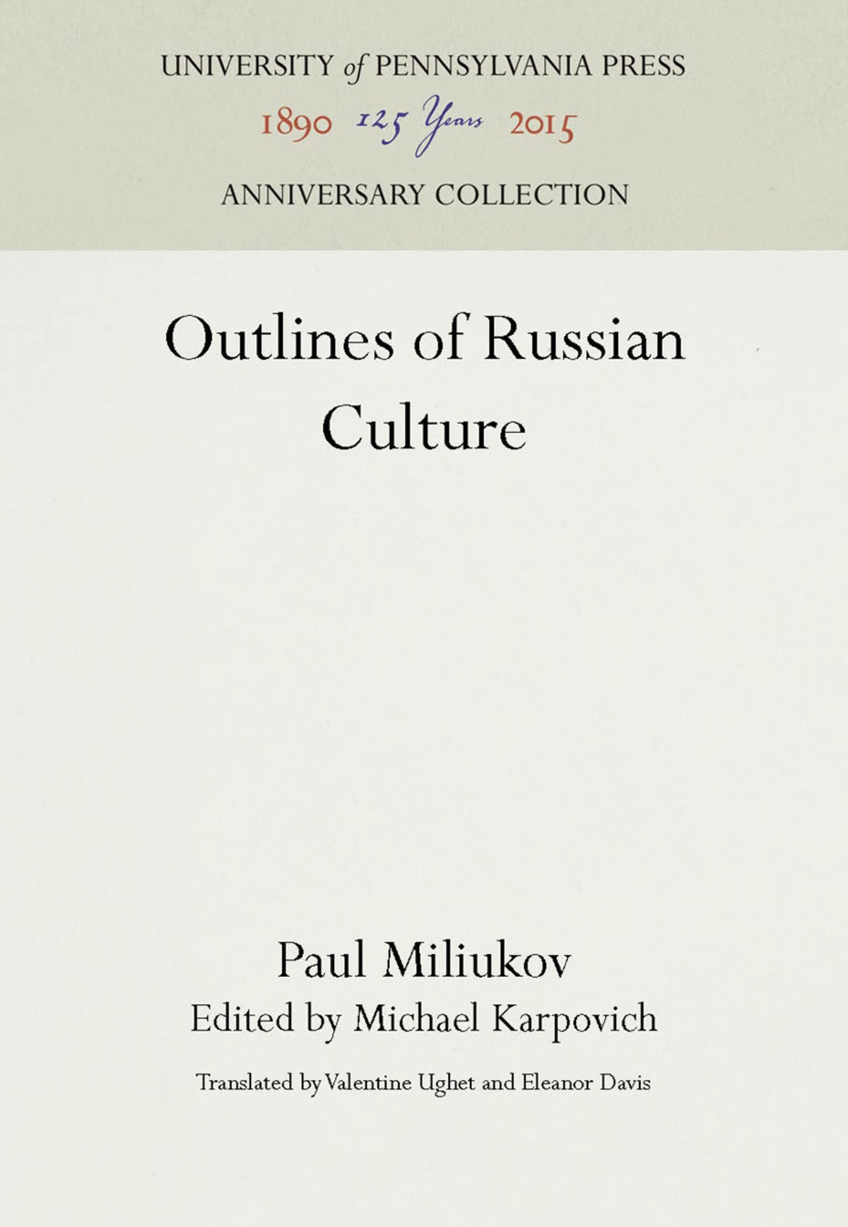 Outlines of Russian Culture
