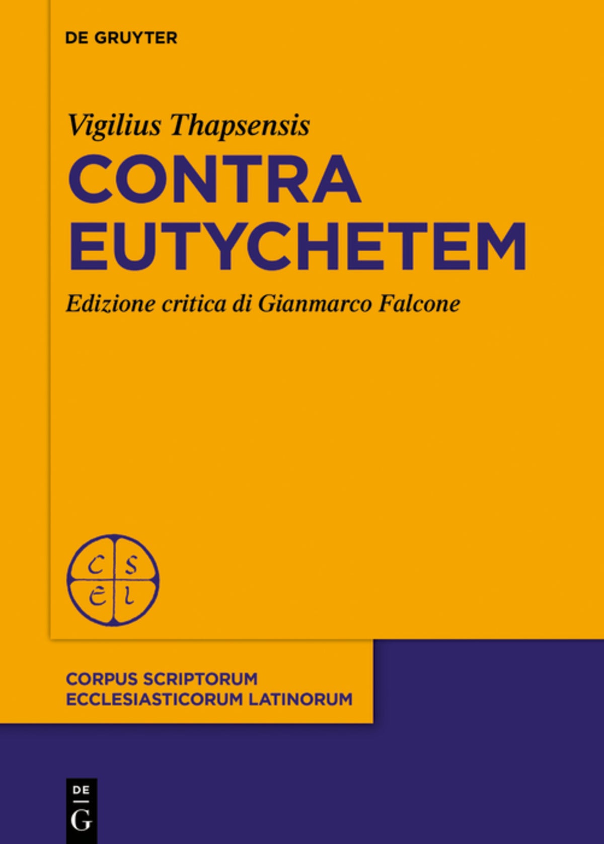 Cover image for Contra Eutychetem ISBN 9783111470986